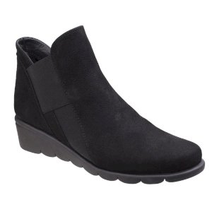 Jump Slip-On Leather Ankle Boot for Women