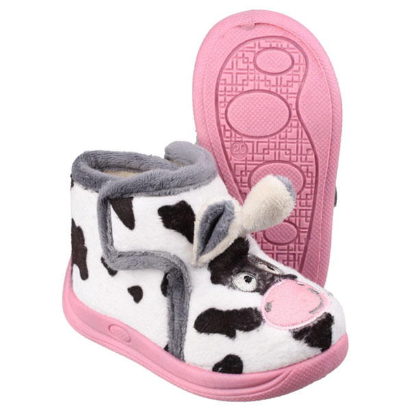 Kids' Farm Print House Slippers