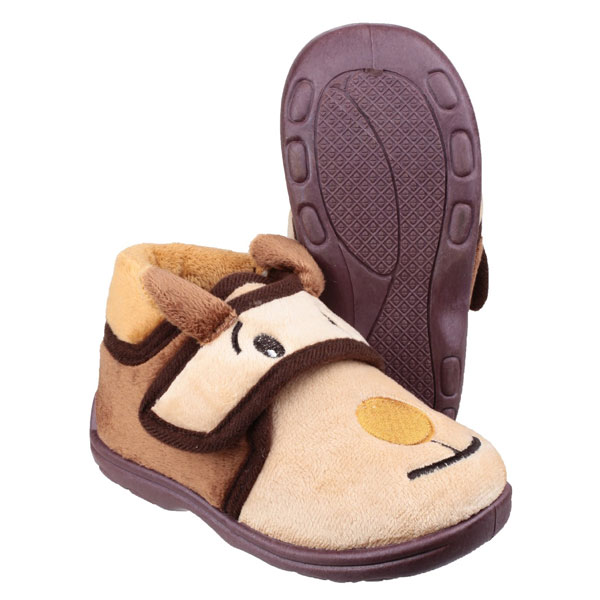 Kids' Farm Print House Slippers
