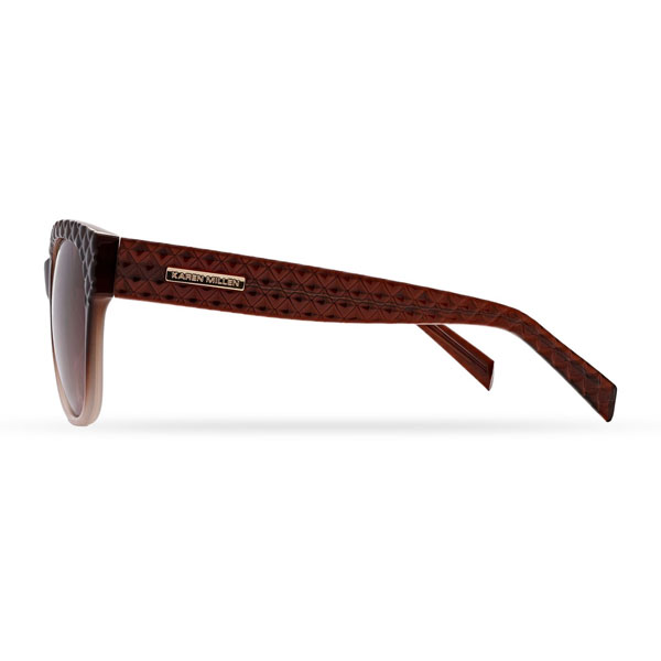 KM5058 Quilted Brown Sunglasses