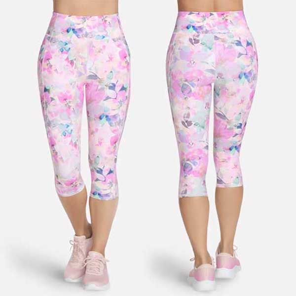 Ladies Seascape Floral Capri with Soft Stretch Fit