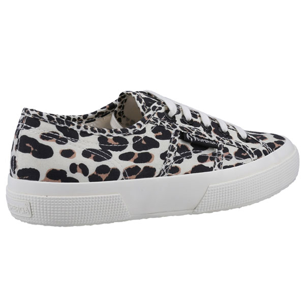 Light Leopard Print Lace-Up Sneakers
