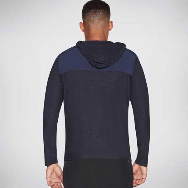 Lightweight Skech-Knits Zip Hoodie with Hand Pockets
