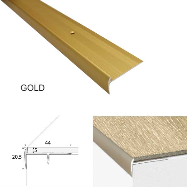 Luxury Click Vinyl Flooring Stairs Nosing Screw Fix