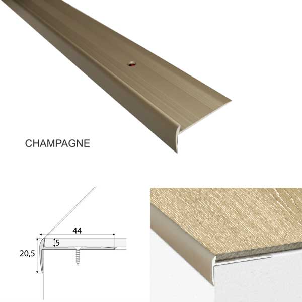 Luxury Click Vinyl Flooring Stairs Nosing Screw Fix