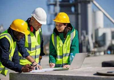 Industrial safety gear and equipment representing trusted safety partnership