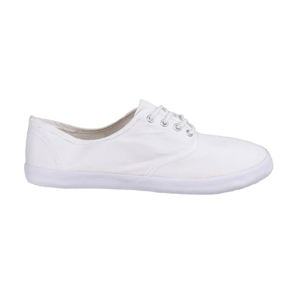 Mirak GB Large Fit White Plimsolls