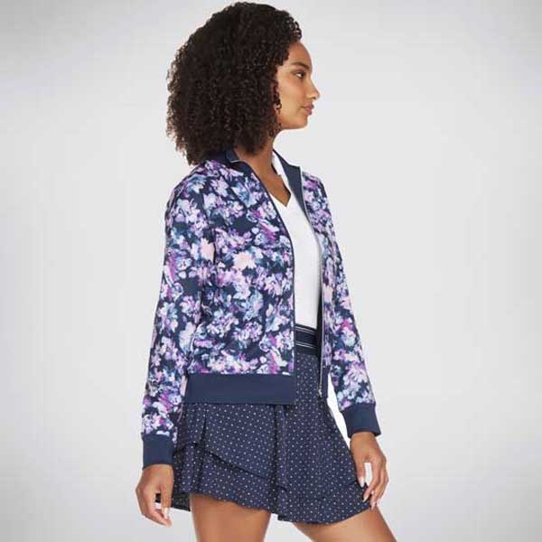 Misty Floral Reversible Lightweight Zip Jacket