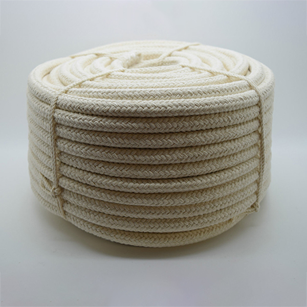 Natural Braided Cotton Rope for Washing Clothes & Bag Handles - 10mm Thick 