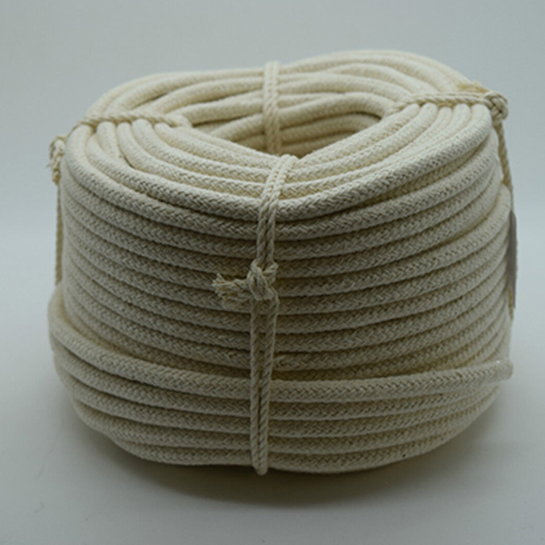 Natural Braided Cotton Rope for Washing Clothes & Bag Handles - 10mm Thick 