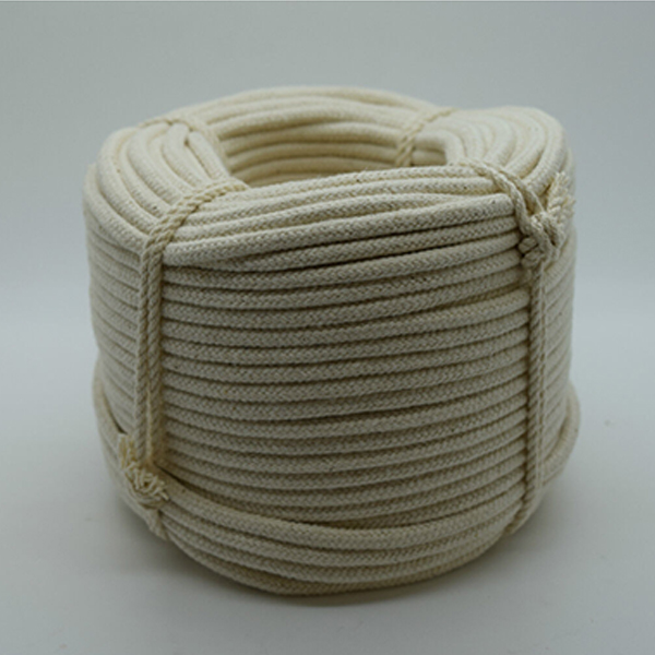 Natural Braided Cotton Rope for Washing Clothes & Bag Handles - 10mm Thick 