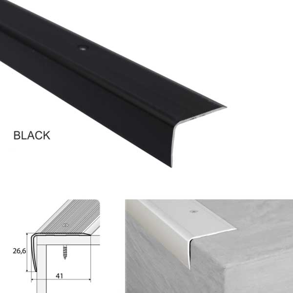 Non Slip Aluminium Stair Nosing for Wooden Stair Treads