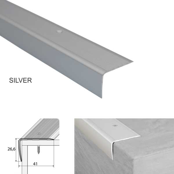 Non Slip Aluminium Stair Nosing for Wooden Stair Treads