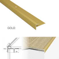Non Slip Aluminium Stairs Nosing For Luxury Click Vinyl Flooring