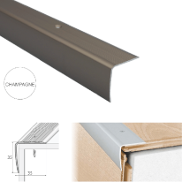 Non Slip Aluminum Stairs Nosing For Edges Protection