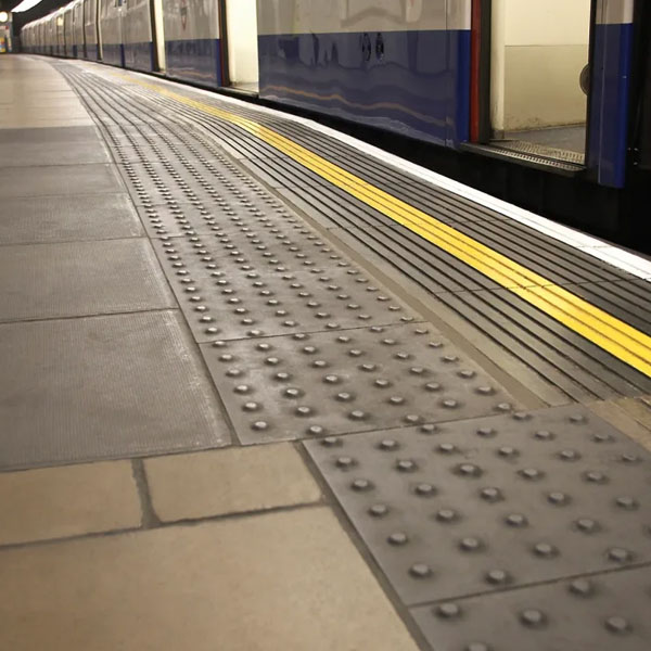 Off-Street Platform Edge Tactile Paving Tiles for Visually Impaired