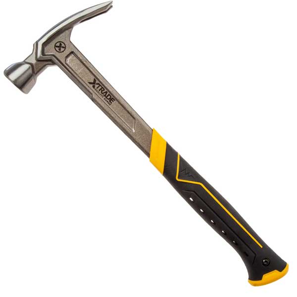 One Piece Framing Anti-Shock & Vibration-Resistant Claw Hammer 20oz