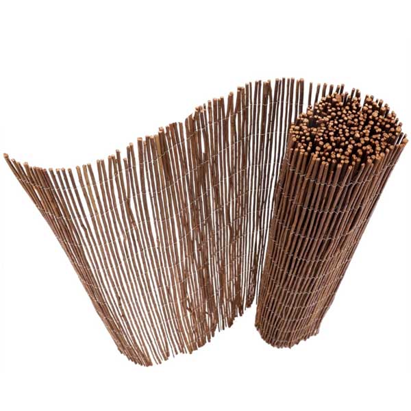 Natural Heavy Duty Willow Fence Roll with Outdoor Garden Screen