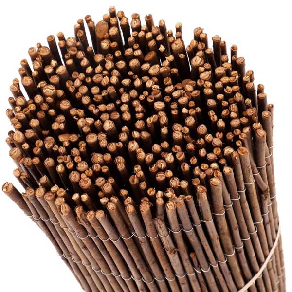 Natural Heavy Duty Willow Fence Roll with Outdoor Garden Screen