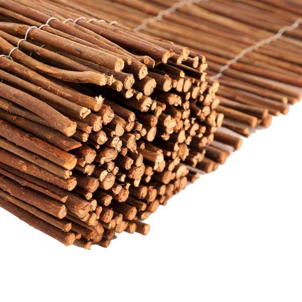 Natural Heavy Duty Willow Fence Roll with Outdoor Garden Screen