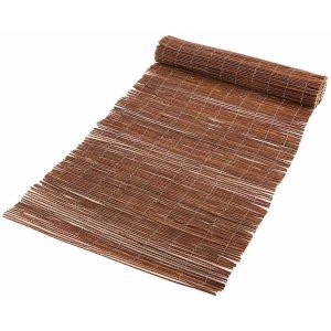 Natural Heavy Duty Willow Fence Roll with Outdoor Garden Screen