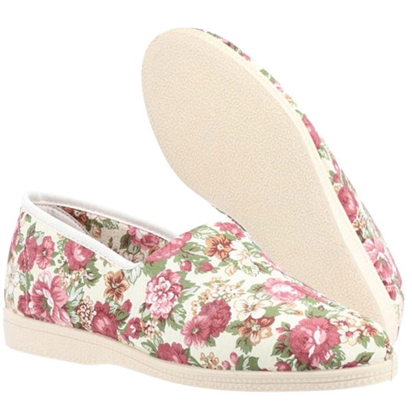 Patricia Floral Cotton Summer Slip-On Shoe