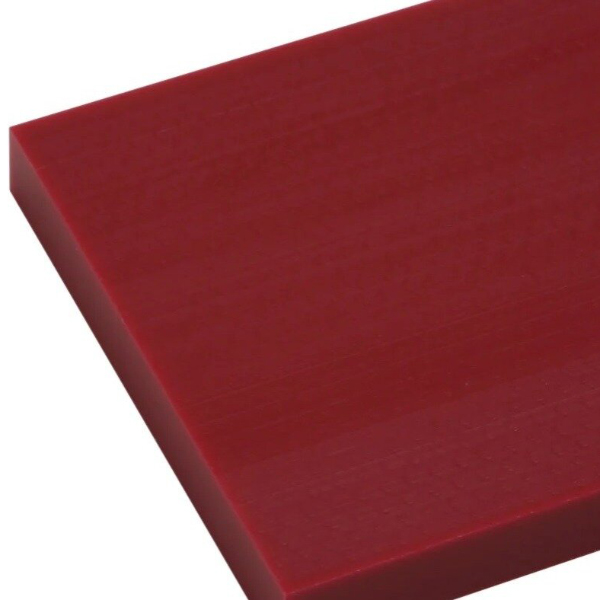 PE500 Plastic Sheet Burgundy - 12mm Thick