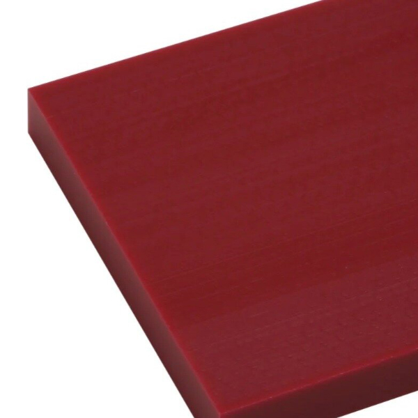 PE500 Plastic Sheet Burgundy - 20mm Thick
