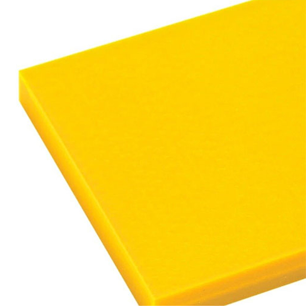 PE500 Plastic Sheet Yellow - 15mm Thick