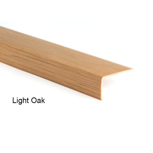 Plastic PVC Corner Angle Wall Guard Edge Protector Wood Effect