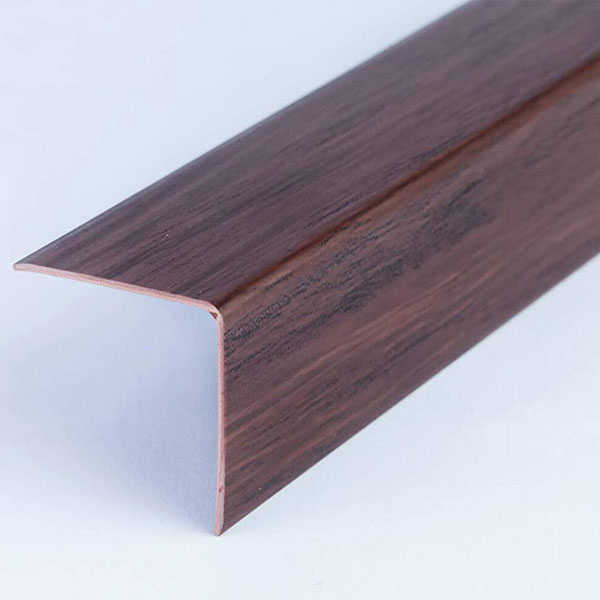 Plastic PVC Corner Trim Wall Corner Guard Edge Protector Wood Effect