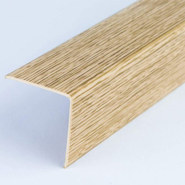Plastic PVC Corner Trim Wall Corner Guard Edge Protector Wood Effect