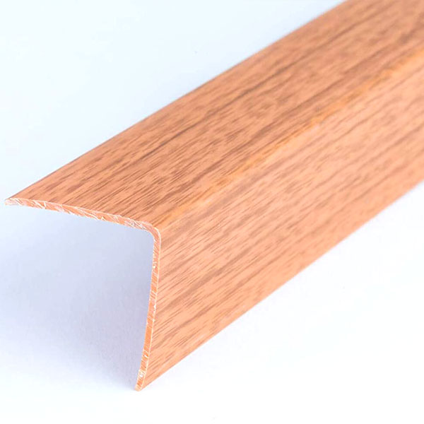 Plastic PVC Corner Trim Wall Corner Guard Edge Protector Wood Effect