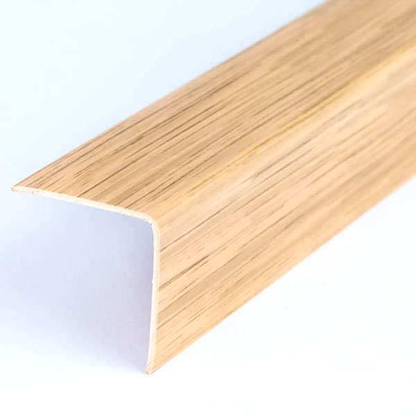 Plastic PVC Corner Trim Wall Corner Guard Edge Protector Wood Effect