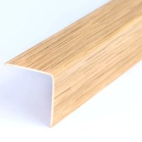 Plastic PVC Corner Trim Wall Corner Guard Edge Protector Wood Effect
