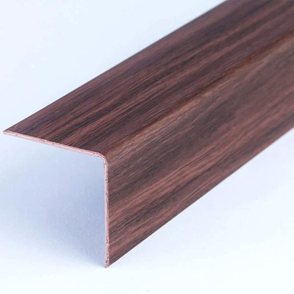 Plastic PVC Corner Trim Wall Corner Guard Edge Protector Wood Effect