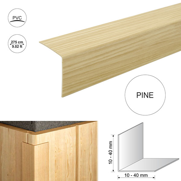 Plastic Pvc Corner Trim Wood Effect