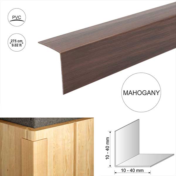 Plastic Pvc Corner Trim Wood Effect