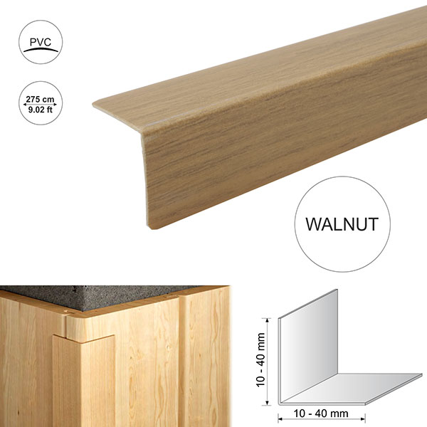 Plastic Pvc Corner Trim Wood Effect