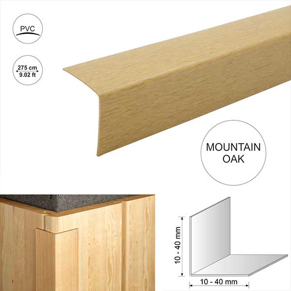 Plastic Pvc Corner Trim Wood Effect