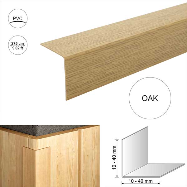 Plastic Pvc Corner Trim Wood Effect