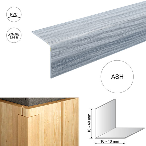 Plastic Pvc Corner Trim Wood Effect
