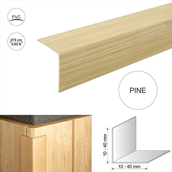 Plastic Pvc Corner Trim Wood Effect