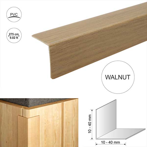 Plastic Pvc Corner Trim Wood Effect