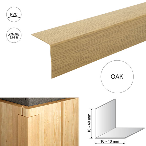 Plastic Pvc Corner Trim Wood Effect