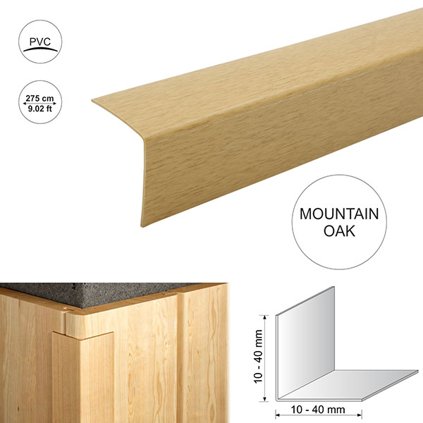 Plastic Pvc Corner Trim Wood Effect