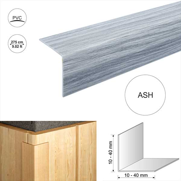 Plastic Pvc Corner Trim Wood Effect