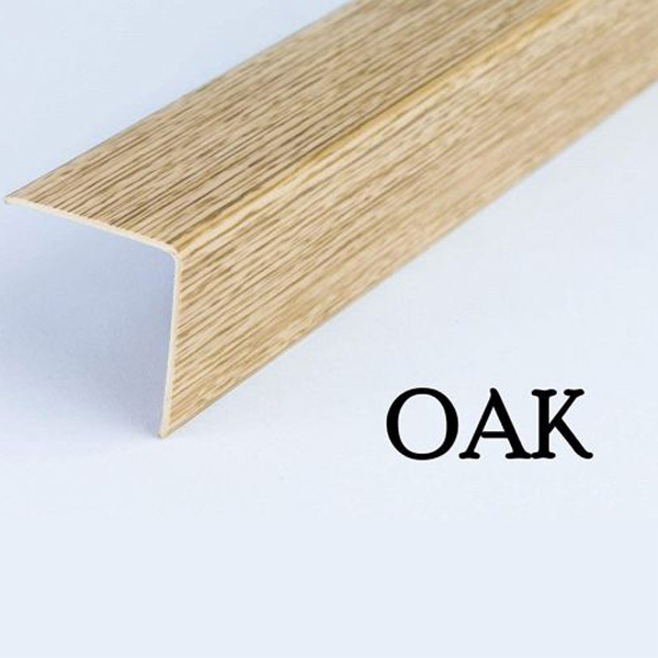 Plastic PVC Trim Wall Corner Guard Edge Protector Wood Effect