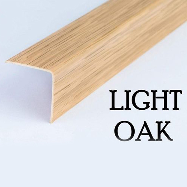 Plastic PVC Trim Wall Corner Guard Edge Protector Wood Effect