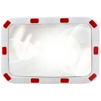 Polycarbonate Convex Traffic Mirror With Rectangular face